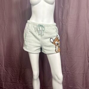 Disney Bambi Super Soft Pajama Lounge Shorts Light Mint Size M